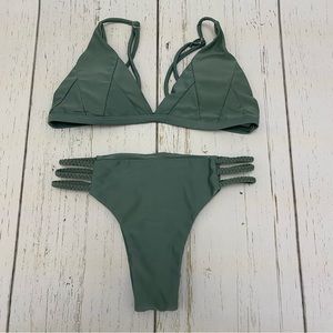 Olive Green Bikini Set - Size M